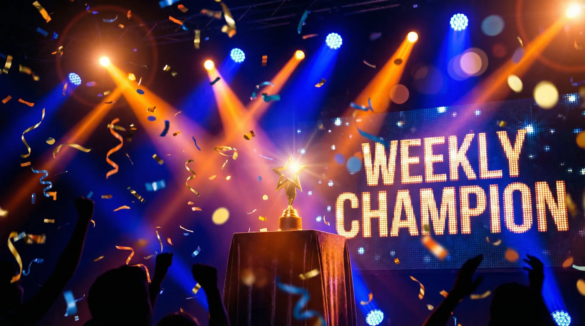 每日大赛 本周冠军颁奖典礼现场